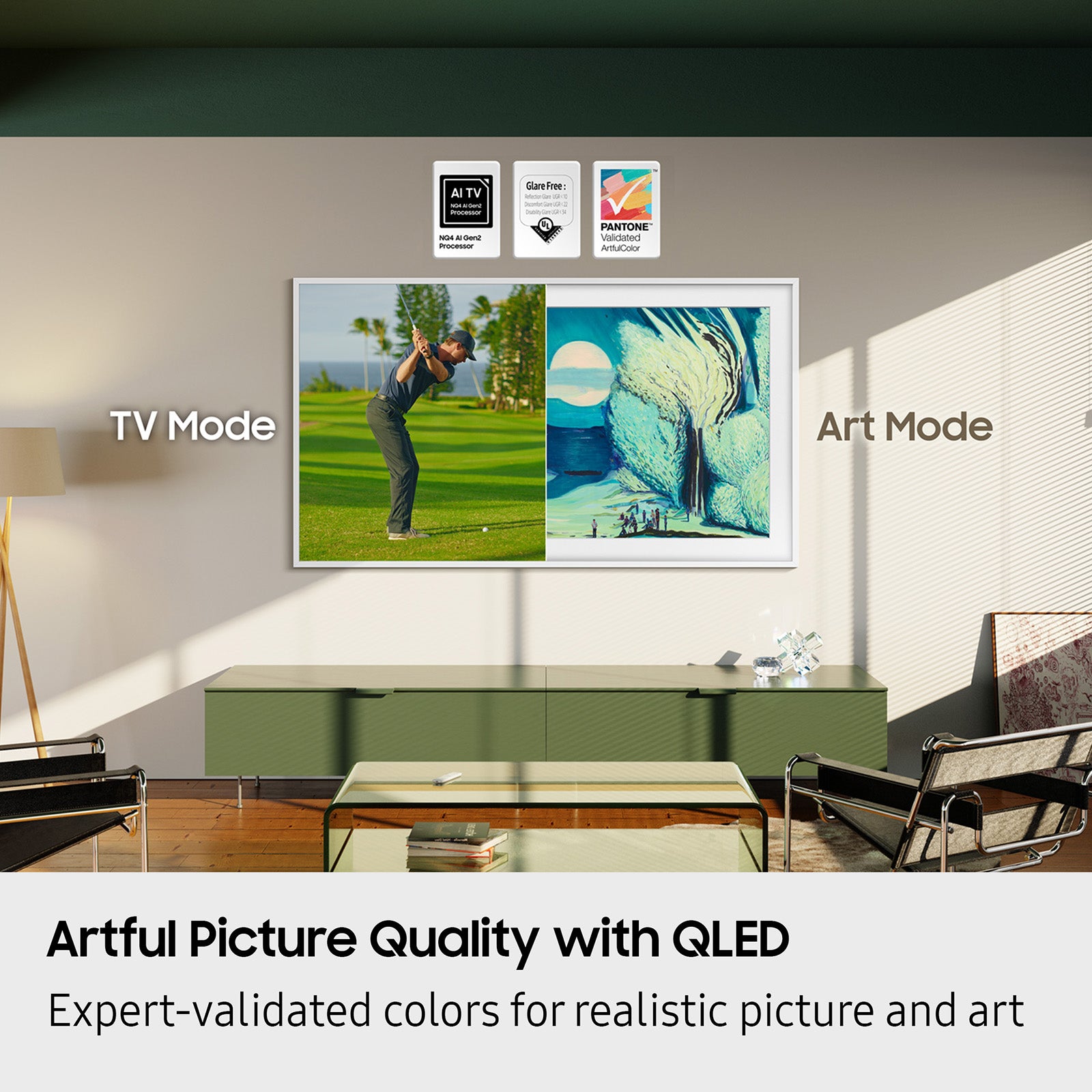 Samsung 50” Class The Frame LS03FA QLED 4K Art Mode Vision AI Smart TV (2025)