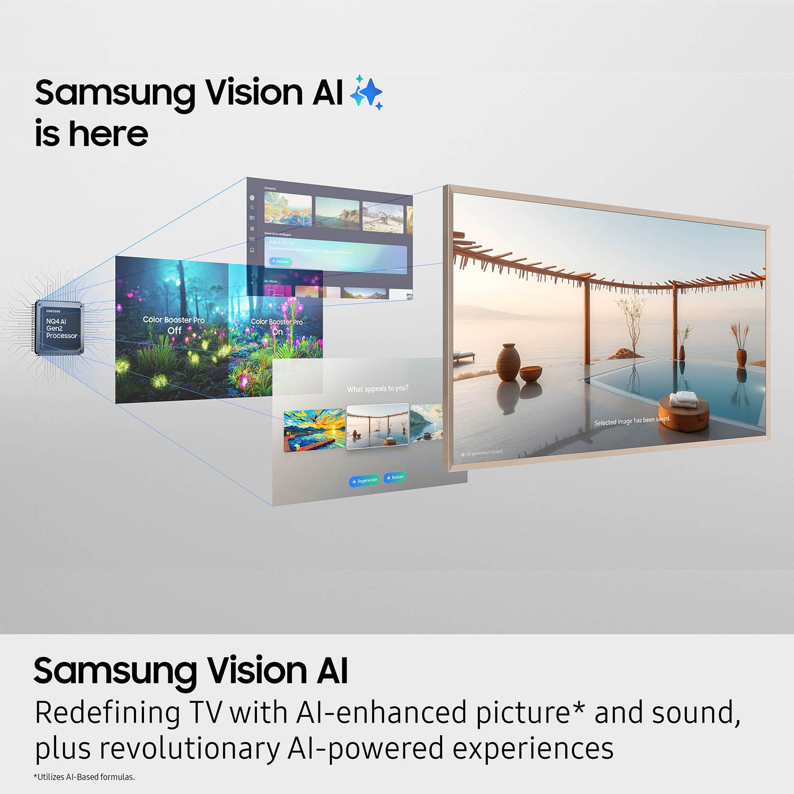 Samsung 50” Class The Frame LS03FA QLED 4K Art Mode Vision AI Smart TV (2025)