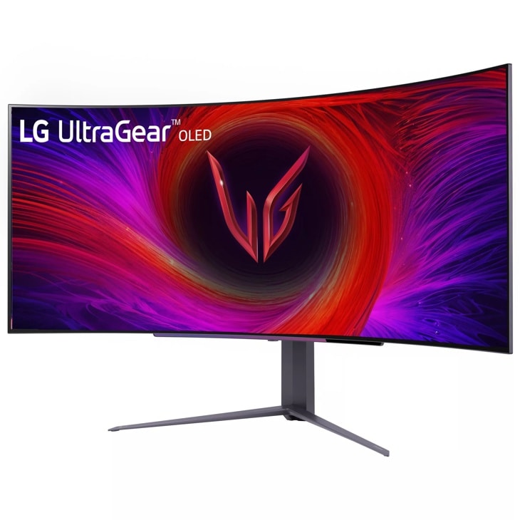 LG - 45" UltraGear™ OLED WQHD 1440P 240Hz 0.03ms G-Sync Compatible 800R Curved Gaming Monitor with Built-in Speakers