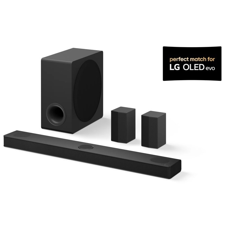 LG - S80TR LG Home Theater Soundbar with Dolby Atmos® and Rear Speakers, 5.1.3 channel, Best OLED matching