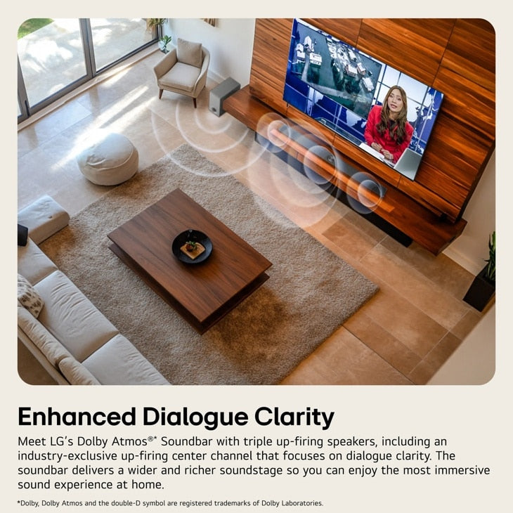 LG - S80TR LG Home Theater Soundbar with Dolby Atmos® and Rear Speakers, 5.1.3 channel, Best OLED matching