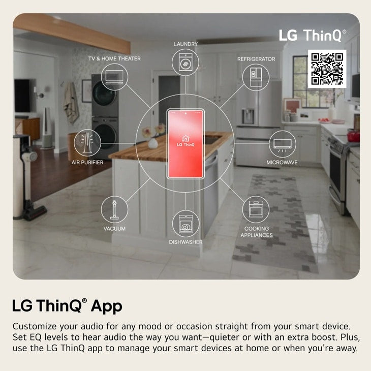 LG - S80TR LG Home Theater Soundbar with Dolby Atmos® and Rear Speakers, 5.1.3 channel, Best OLED matching