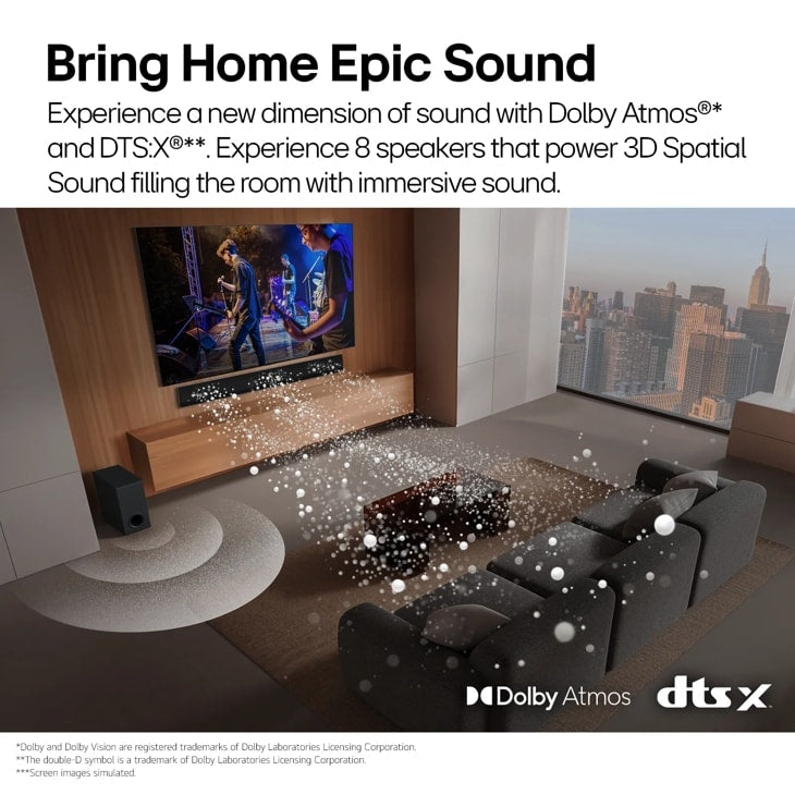 LG - SG10TY LG Soundbar for TV with Dolby Atmos® 3.1 channel, Best OLED matching