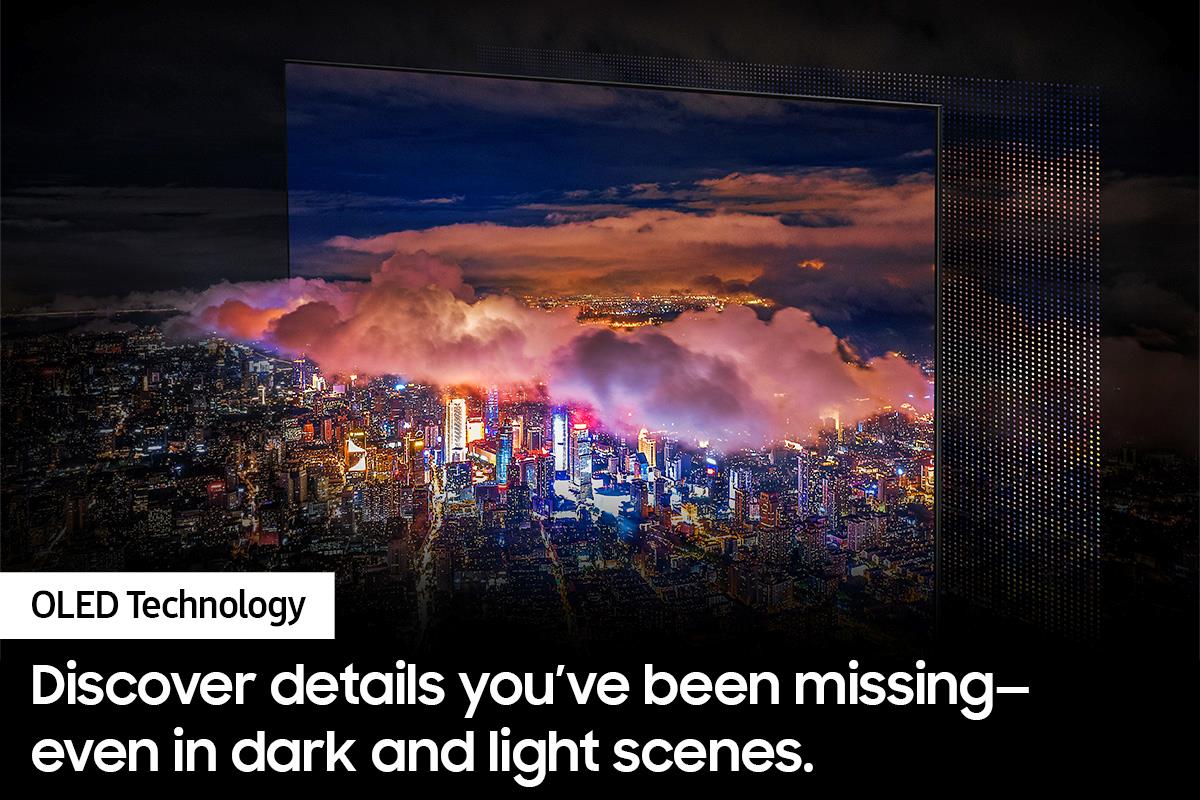 Samsung - 83" Class OLED TV, 4K AI TV Upscaling - S90D