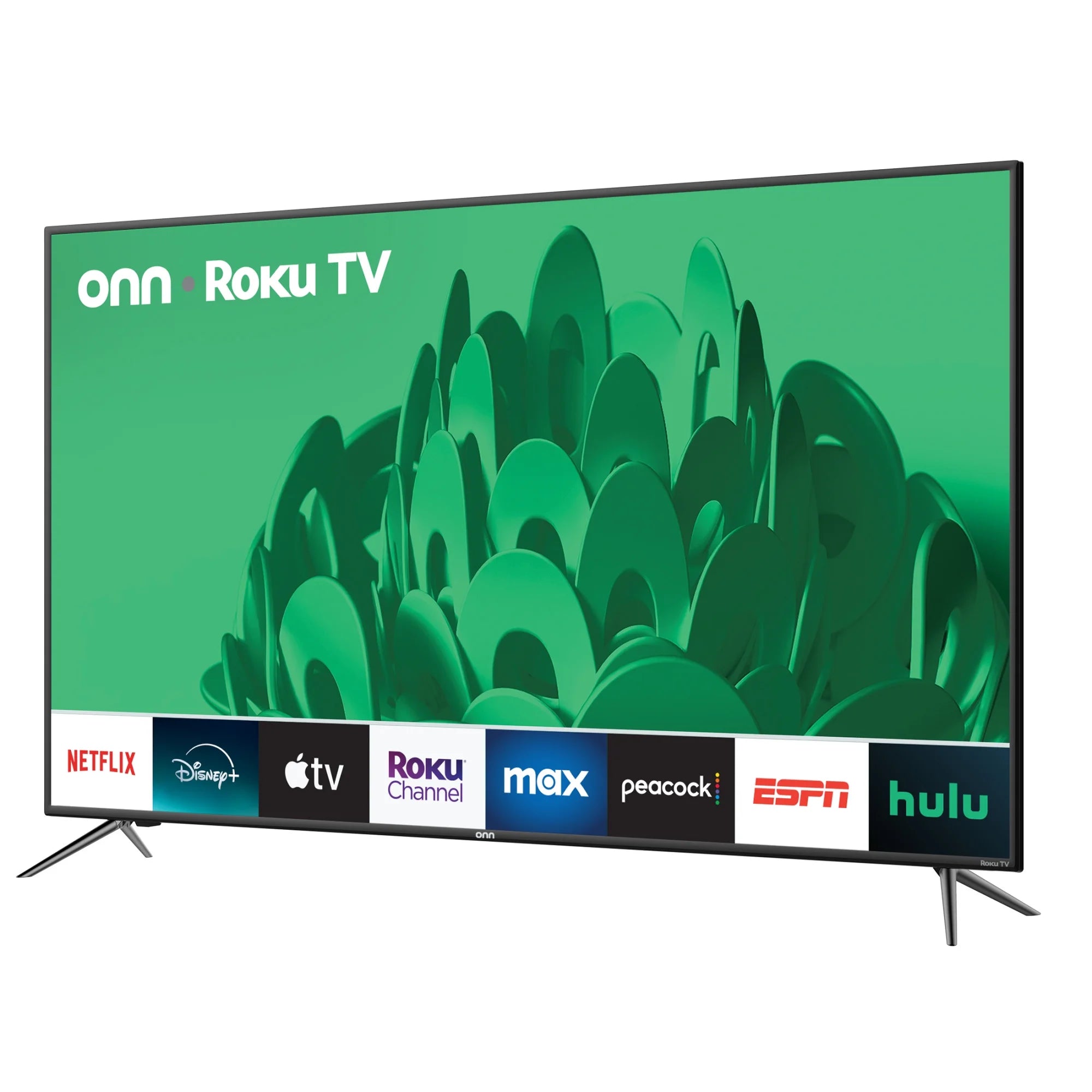 Onn. - 55” Class 4K UHD (2160P) LED Roku Smart Television HDR (100012586)