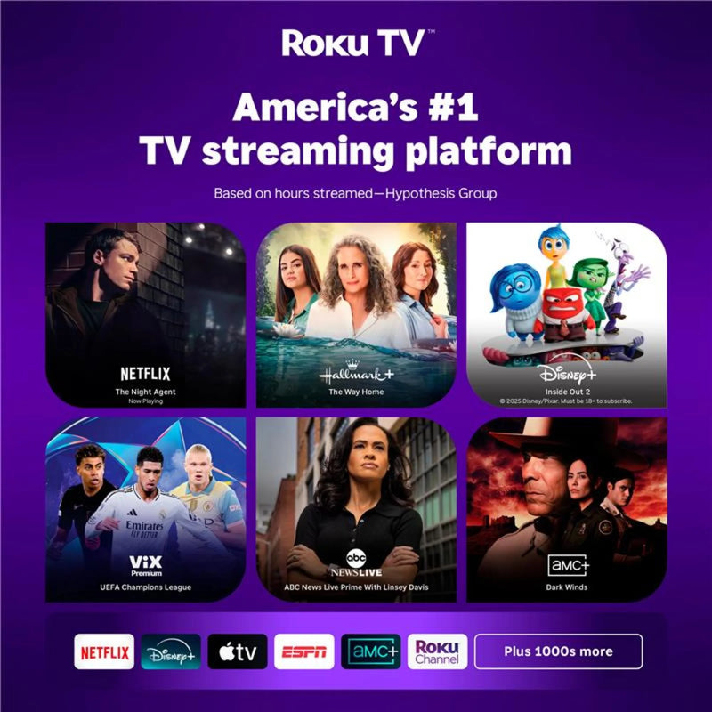 Onn. - 55” Class 4K UHD (2160P) LED Roku Smart Television HDR (100012586)