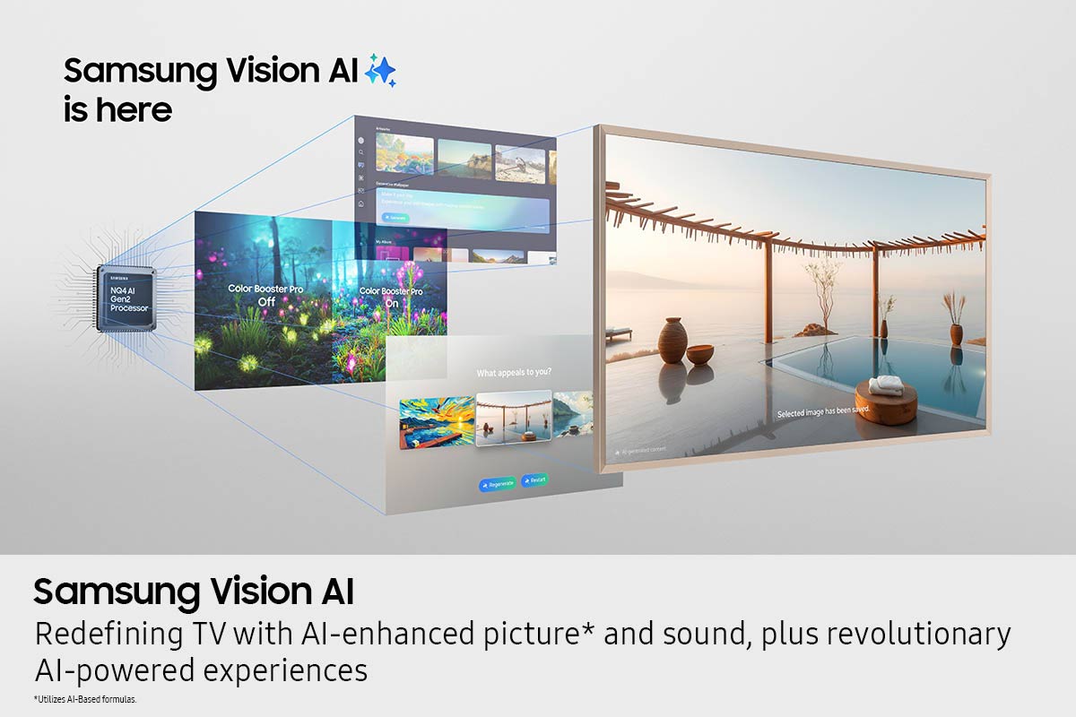 Samsung - 75” Class The Frame Pro LS03FW Neo QLED 4K Art Mode Vision AI Smart TV (2025)