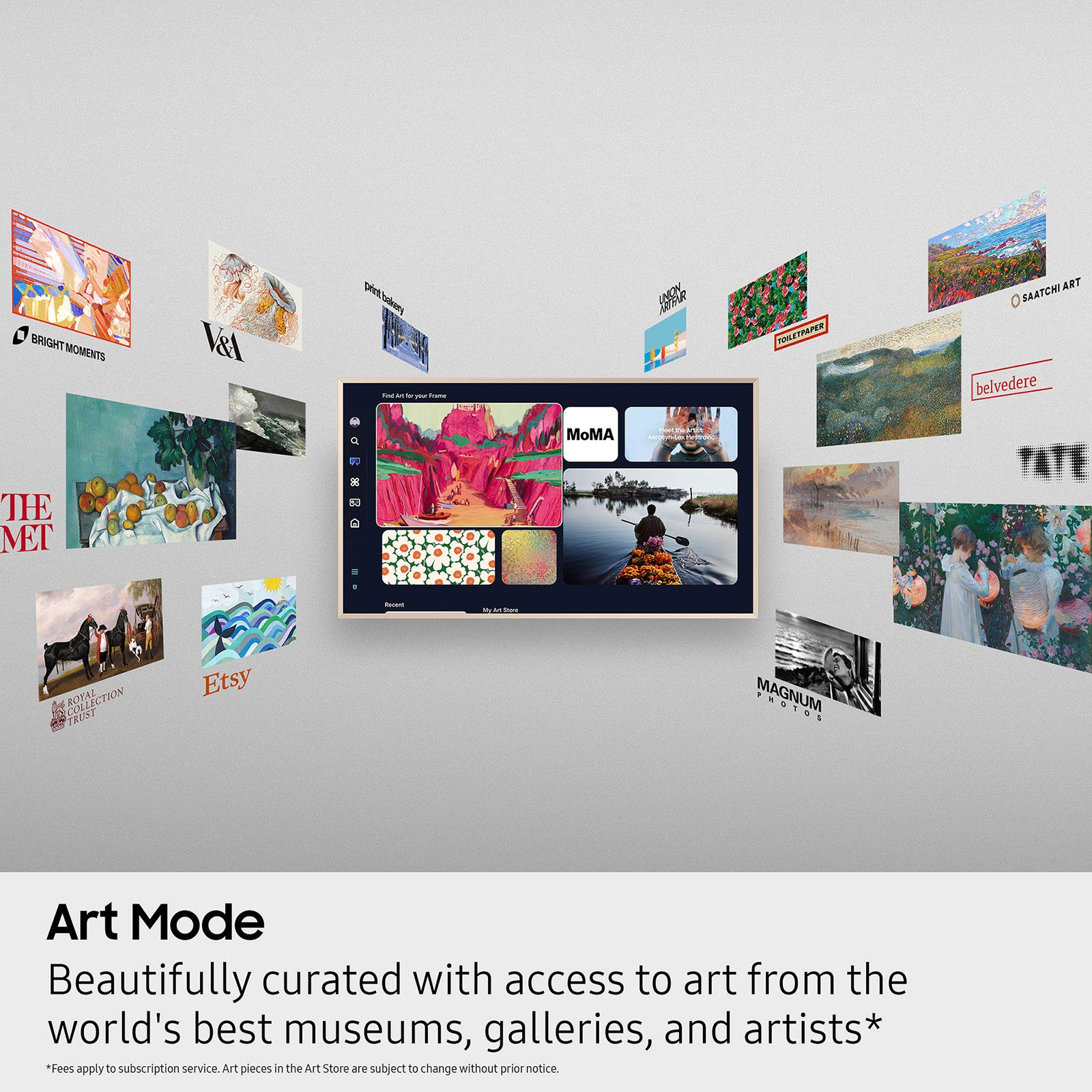 Samsung 50” Class The Frame LS03FA QLED 4K Art Mode Vision AI Smart TV (2025)