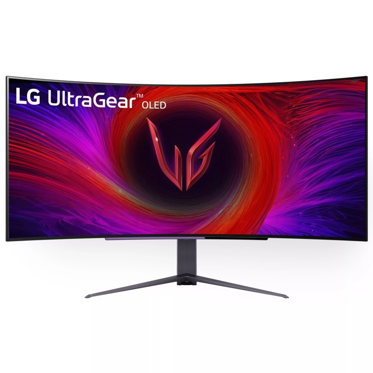 LG - 45" UltraGear™ OLED WQHD 1440P 240Hz 0.03ms G-Sync Compatible 800R Curved Gaming Monitor with Built-in Speakers