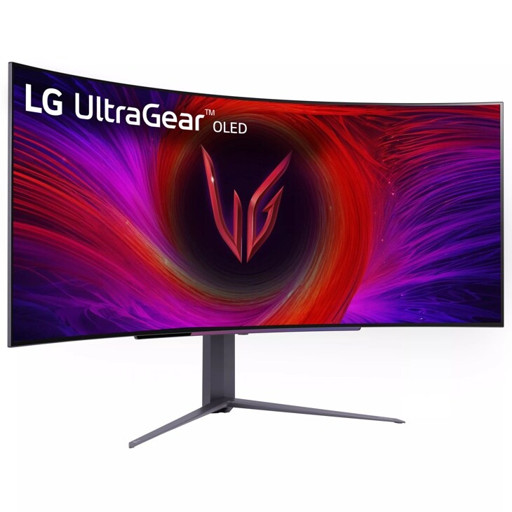 LG - 45" UltraGear™ OLED WQHD 1440P 240Hz 0.03ms G-Sync Compatible 800R Curved Gaming Monitor with Built-in Speakers