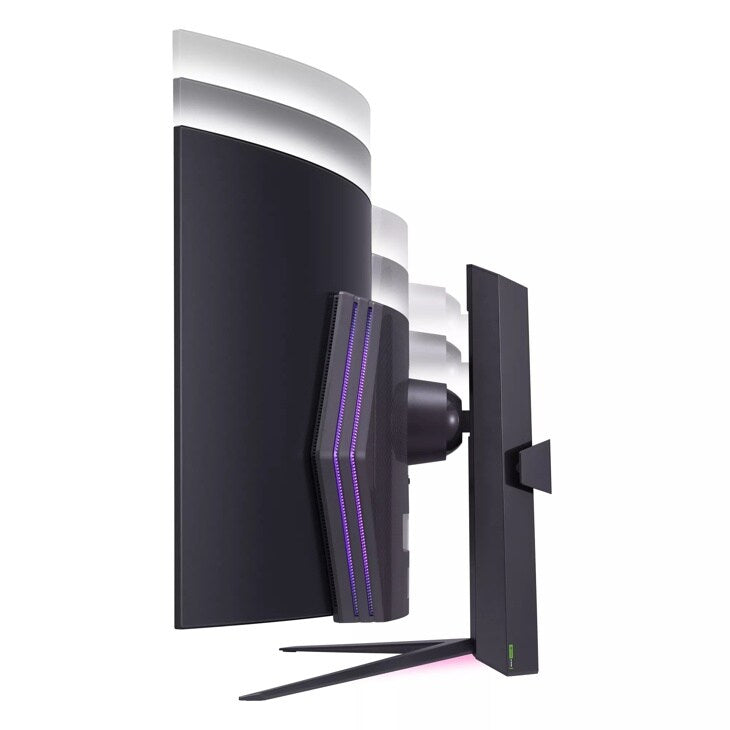 LG - 45" UltraGear™ OLED WQHD 1440P 240Hz 0.03ms G-Sync Compatible 800R Curved Gaming Monitor with Built-in Speakers