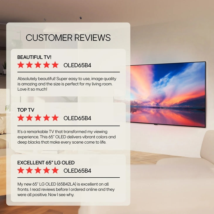 LG - 65 Inch Class LG OLED B4 4K Smart TV 2024