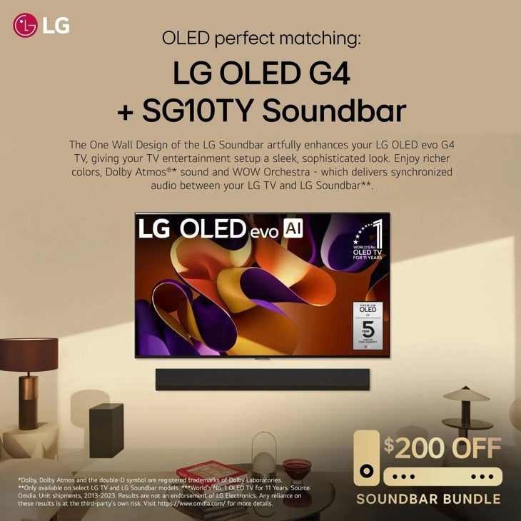 LG - 65 inch Class LG OLED evo AI G4 4K Smart TV 2024 - OLED65G4SUB