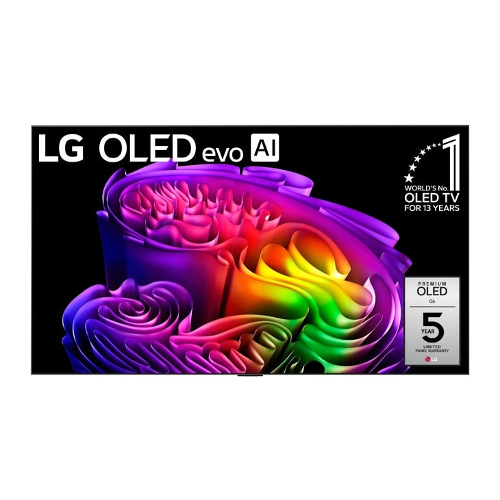 LG - 77 Inch Class LG OLED evo AI G6 4K Smart TV 2026 with Supplied Flush Wall Mount