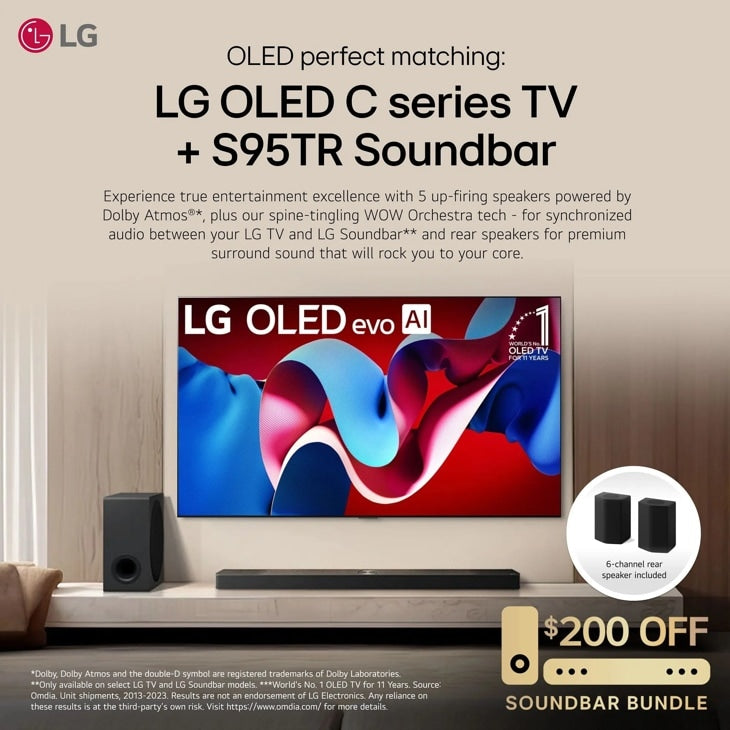 LG - 77 Inch Class LG OLED evo C4 4K Smart TV 2024