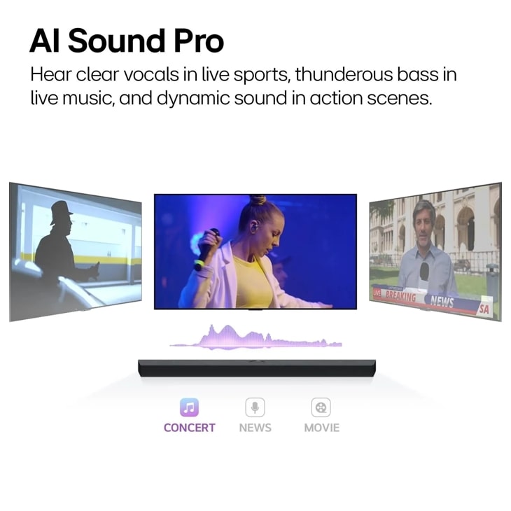 LG - S40T LG Soundbar for TV with Dolby Audio™ 2.1 channel