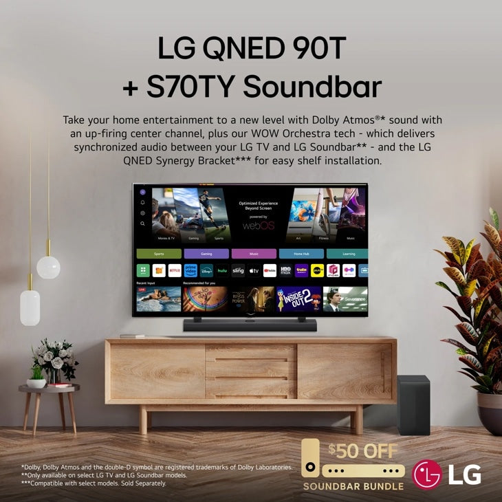 LG - S70TY LG Soundbar for TV with Dolby Atmos® 3.1.1 channel
