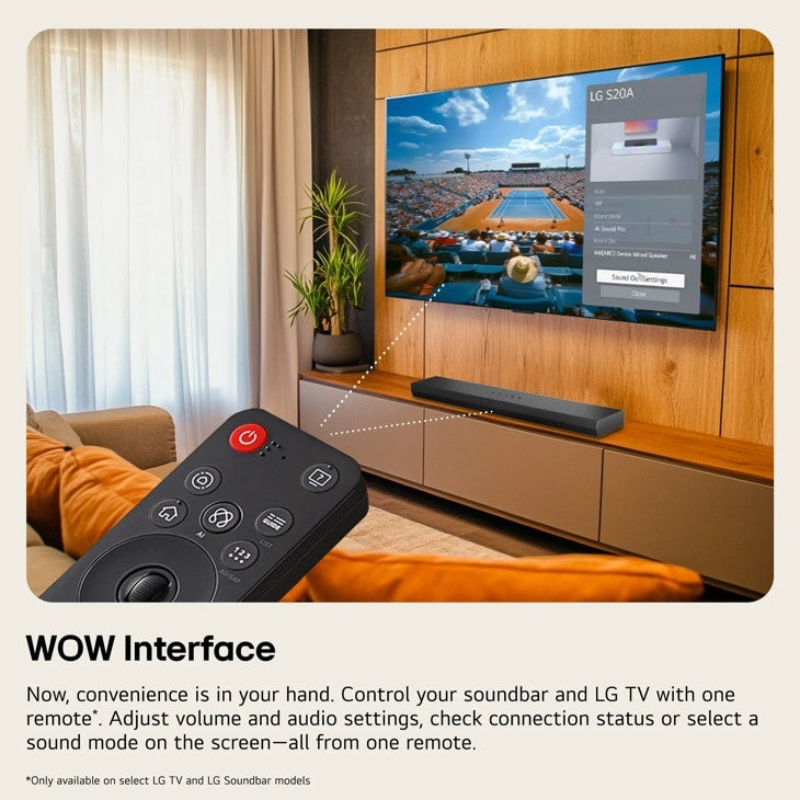 LG - S70TY LG Soundbar for TV with Dolby Atmos® 3.1.1 channel