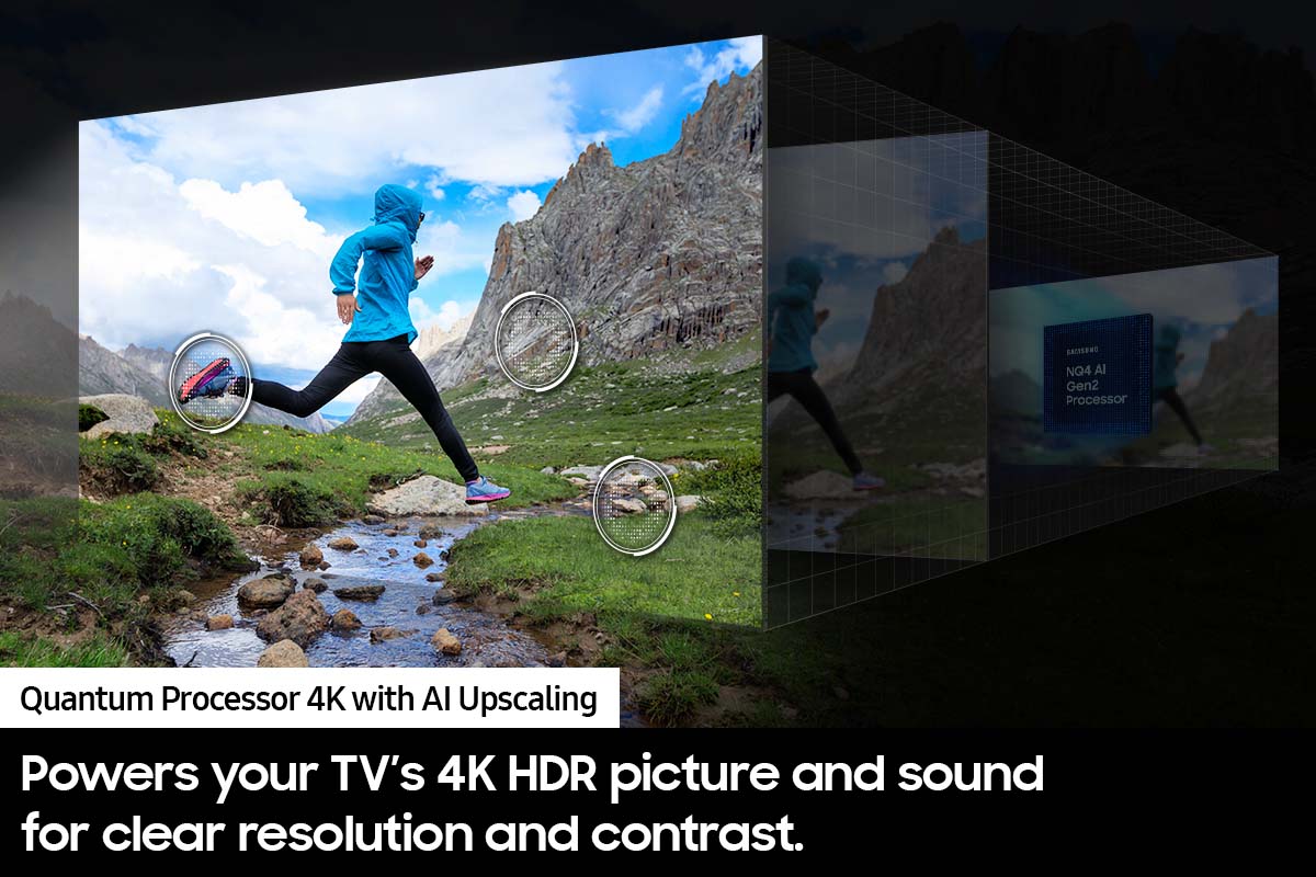 Samsung - 75'' Smart QLED 4K TV - Q70D 120Hz Thin Design